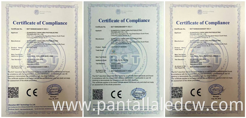 Led Wall Certificate